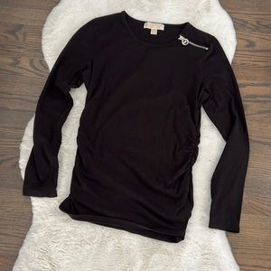 Michael Kors black long sleeve top size small
